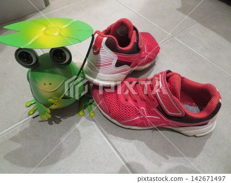 Children's shoes and frogs Children's shoes and frogs 142671497