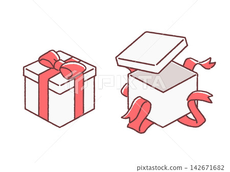 Simple gift illustration material Simple gift illustration material 142671682
