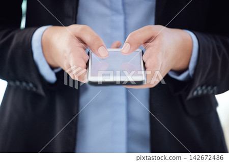 Hands, business and person with smartphone, typing and social media with message, contact and internet. Employee, consultant and agent with cellphone, mobile user and communication with texting Hands, business and person with smartphone, typing and social media with message, contact and internet. Employee, consultant and agent with cellphone, mobile user and communication with texting 142672486