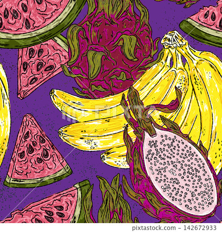seamless pattern with banana seamless pattern with banana 142672933