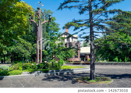 江別玻璃美術館（原石田宅邸），遠景，北海道江別市，晴朗天氣。 142673038