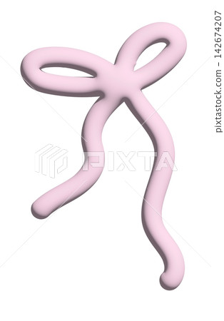 3D pink ribbon for embossed decorations, cute patch, shirt print, gift wrap, icon, social media post, postcard, sign, symbol, tattoo, fashion, accessory, girl power, women empowerment 3D pink ribbon for embossed decorations, cute patch, shirt print, gift wrap, icon, social media post, postcard, sign, symbol, tattoo, fashion, accessory, girl power, women empowerment 142674207