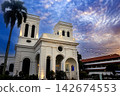 A historic church in Penang, Malaysia, and the sunset view. 142674553