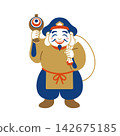 An illustration of Daikokuten (one of the Seven Lucky Gods), the god of business prosperity. 142675185