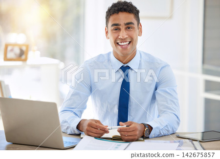 Businessman, portrait and office with smile, happiness and confidence for goals. Lawyer, professional attorney and expert law firm for legal consultation, case research and corporate startup Businessman, portrait and office with smile, happiness and confidence for goals. Lawyer, professional attorney and expert law firm for legal consultation, case research and corporate startup 142675857