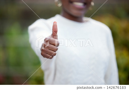 Woman, thumbs up and student hand outside for agreement, scholarship and campus with ok gesture for support. Education, achievement and park for study goals, university or college for learning Woman, thumbs up and student hand outside for agreement, scholarship and campus with ok gesture for support. Education, achievement and park for study goals, university or college for learning 142676183