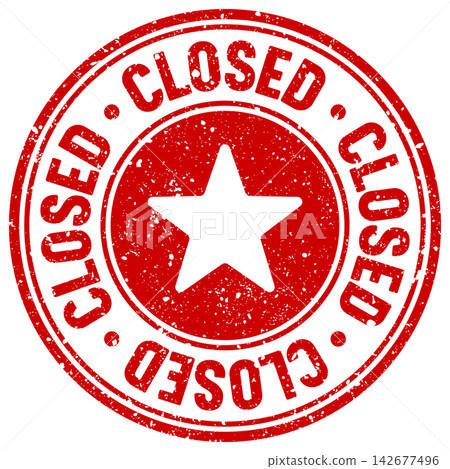 closed stamp 142677496