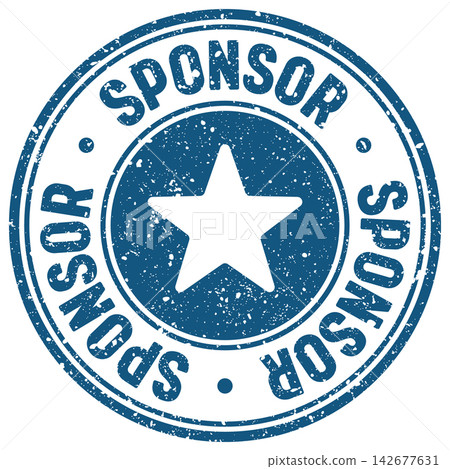 sponsor stamp sponsor stamp 142677631