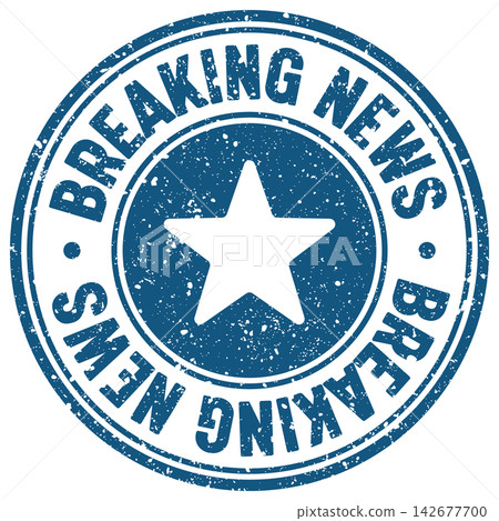 breaking news stamp breaking news stamp 142677700