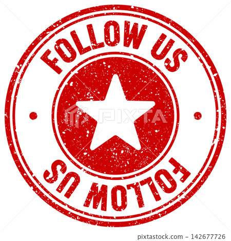 follow us stamp 142677726