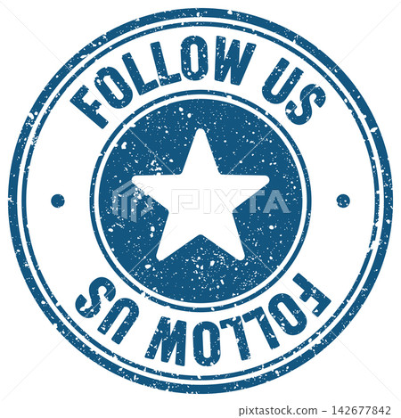 follow us stamp follow us stamp 142677842