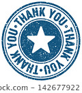 thank you stamp 142677922
