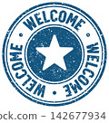 welcome stamp 142677934