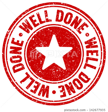 well done stamp well done stamp 142677935
