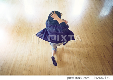 Man, hip hop and dancer for practice, rhythm and performance in class with energy, motion and skill, training and battle. Culture, dance and freedom, music and balance with style for competition Man, hip hop and dancer for practice, rhythm and performance in class with energy, motion and skill, training and battle. Culture, dance and freedom, music and balance with style for competition 142682150