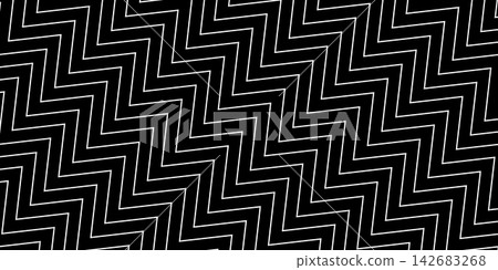 Monochrome angular zigzag line background Monochrome angular zigzag line background 142683268