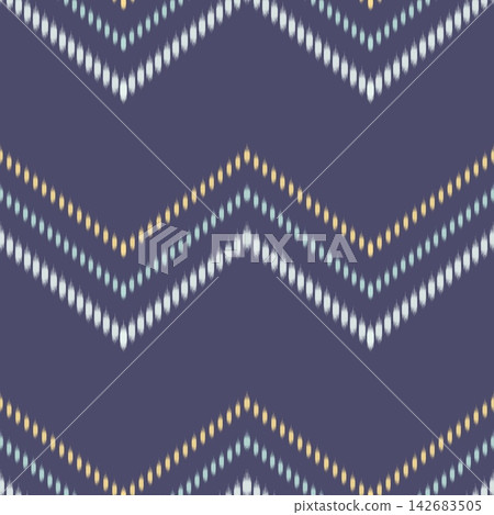 Hand-drawn navy chevron stripe seamless pattern for textile print, fashion, and home decor Hand-drawn navy chevron stripe seamless pattern for textile print, fashion, and home decor 142683505