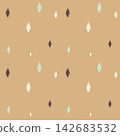 Hand-drawn Seamless Minimal Dot Rain Ikat Pattern Background For Fabric Wallpaper Print 142683532