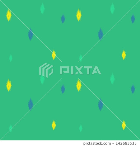 Hand-drawn Seamless Green Diamond Pattern Background for Textile Fabric and Fashion Design Hand-drawn Seamless Green Diamond Pattern Background for Textile Fabric and Fashion Design 142683533