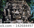Angkor Thom Bayon temple Khmer smile 142684497