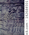 Angkor Thom Bayon Temple wall relief 142684501