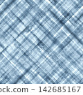 Blue watercolor woven lattice pattern 142685167