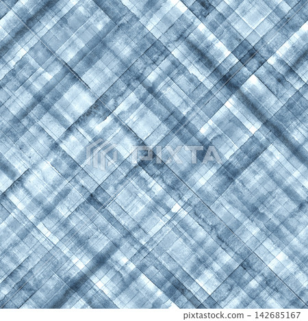 Blue watercolor woven lattice pattern Blue watercolor woven lattice pattern 142685167