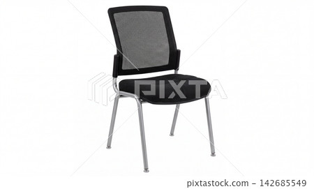 Black ergonomic office mesh chair with furniture ergonomic professional workplace interior business comfortable backrest corporate isolated adjustable workspace contemporary equipment commercial Black ergonomic office mesh chair with furniture ergonomic professional workplace interior business comfortable backrest corporate isolated adjustable workspace contemporary equipment commercial 142685549