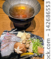 Enjoy a fresh Thai shabu-shabu set for one at a local Ehime restaurant. 142686553