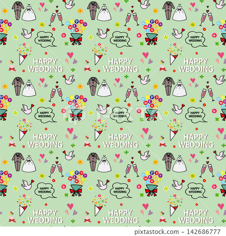 Wedding pattern Wedding pattern 142686777