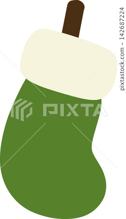 Christmas Stocking Illustration 2 Christmas Stocking Illustration 2 142687224