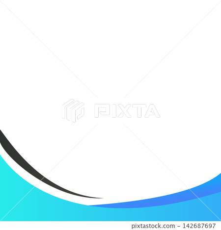 Background design template with abstract shapes. Wave abstract art background template 142687697