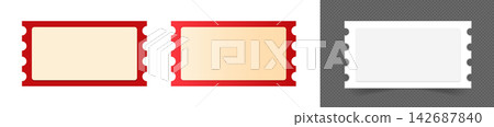 Blank discount coupon and promotional product gift voucher designs 142687840