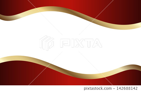 Geometric gradient luxury background with gold metallic frame border 142688142