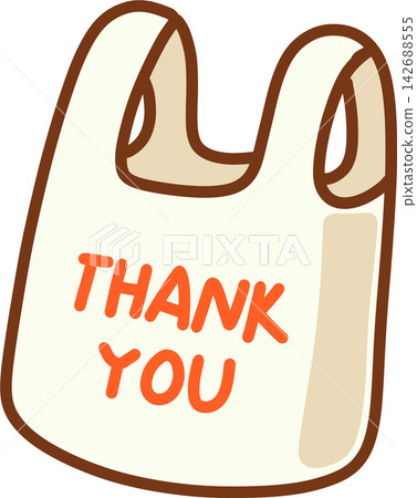 Thank You Plastic Bag 142688555