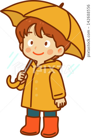 Boy in Yellow Raincoat Boy in Yellow Raincoat 142688556