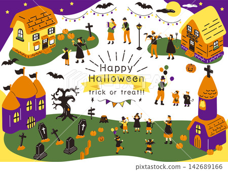 people enjoying halloween people enjoying halloween 142689166