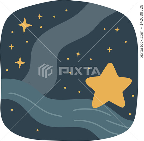 Night Sky with Stars Night Sky with Stars 142689529