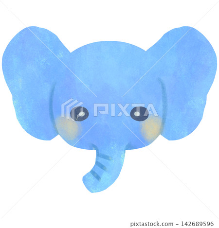 Simple and cute elephant illustration Simple and cute elephant illustration 142689596