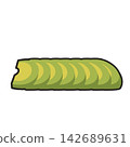 Avocado slice 142689631
