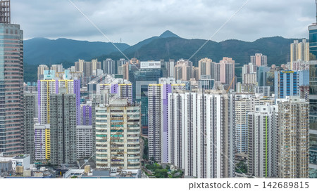 Aug 23 2026 Hong Kong housing blocks at Kwai Luen Estate and Kwai Shing Estate Aug 23 2026 Hong Kong housing blocks at Kwai Luen Estate and Kwai Shing Estate 142689815
