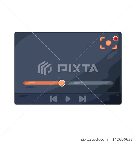 Illustration of Live Video Illustration of Live Video 142690635