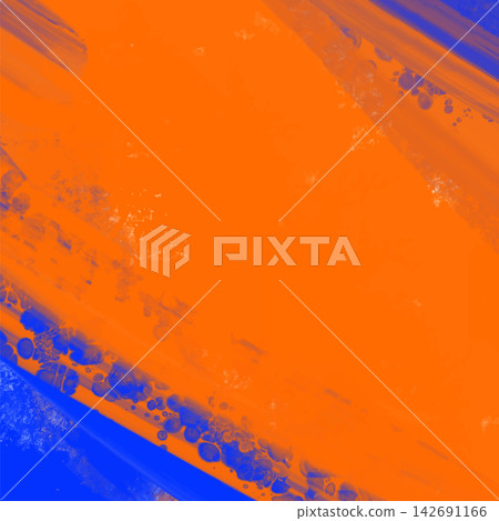 Abstract Blue Orange paint Background. Vector illustration design 142691166