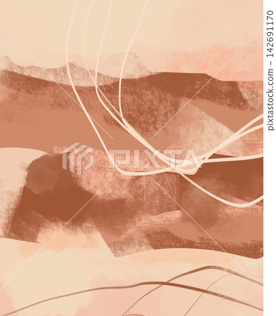 Creative minimalist hand painted illustrations for wall decoration. Creative minimalist hand painted illustrations for wall decoration. 142691170