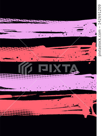 Abstract black and pink coral brush stripe background Abstract black and pink coral brush stripe background 142691209