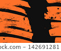 Bold Orange Brush Strokes Abstract Background 142691281