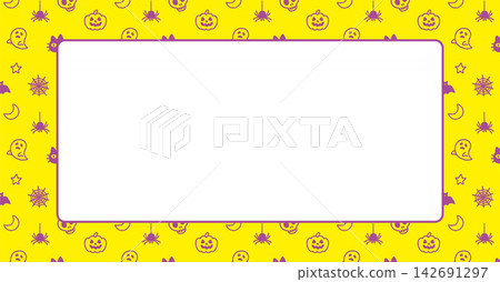 Cute, hand-drawn background material for Halloween events (horizontal banner) Cute, hand-drawn background material for Halloween events (horizontal banner) 142691297
