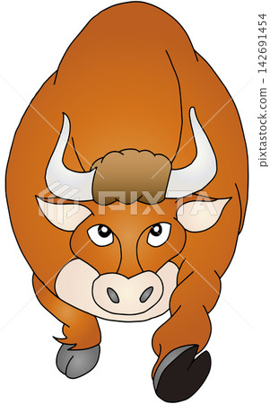 Hand-drawn animal illustration ☆ Cow Hand-drawn animal illustration ☆ Cow 142691454