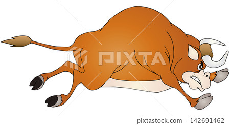 Hand-drawn animal illustration ☆ Cow Hand-drawn animal illustration ☆ Cow 142691462