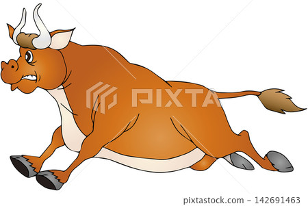 Hand-drawn animal illustration ☆ Cow Hand-drawn animal illustration ☆ Cow 142691463
